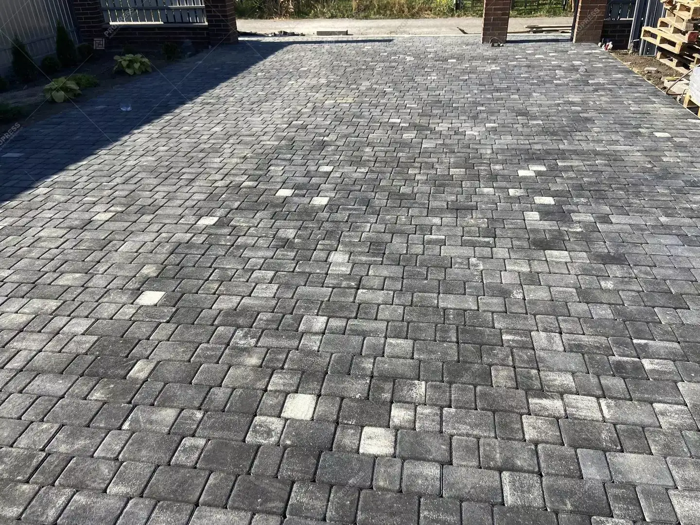 Тротуарная плитка Старый город №17 "Чёрная ночь", фактура гладкий, гранитная, мрамор, высота 40 мм, 60 мм-4