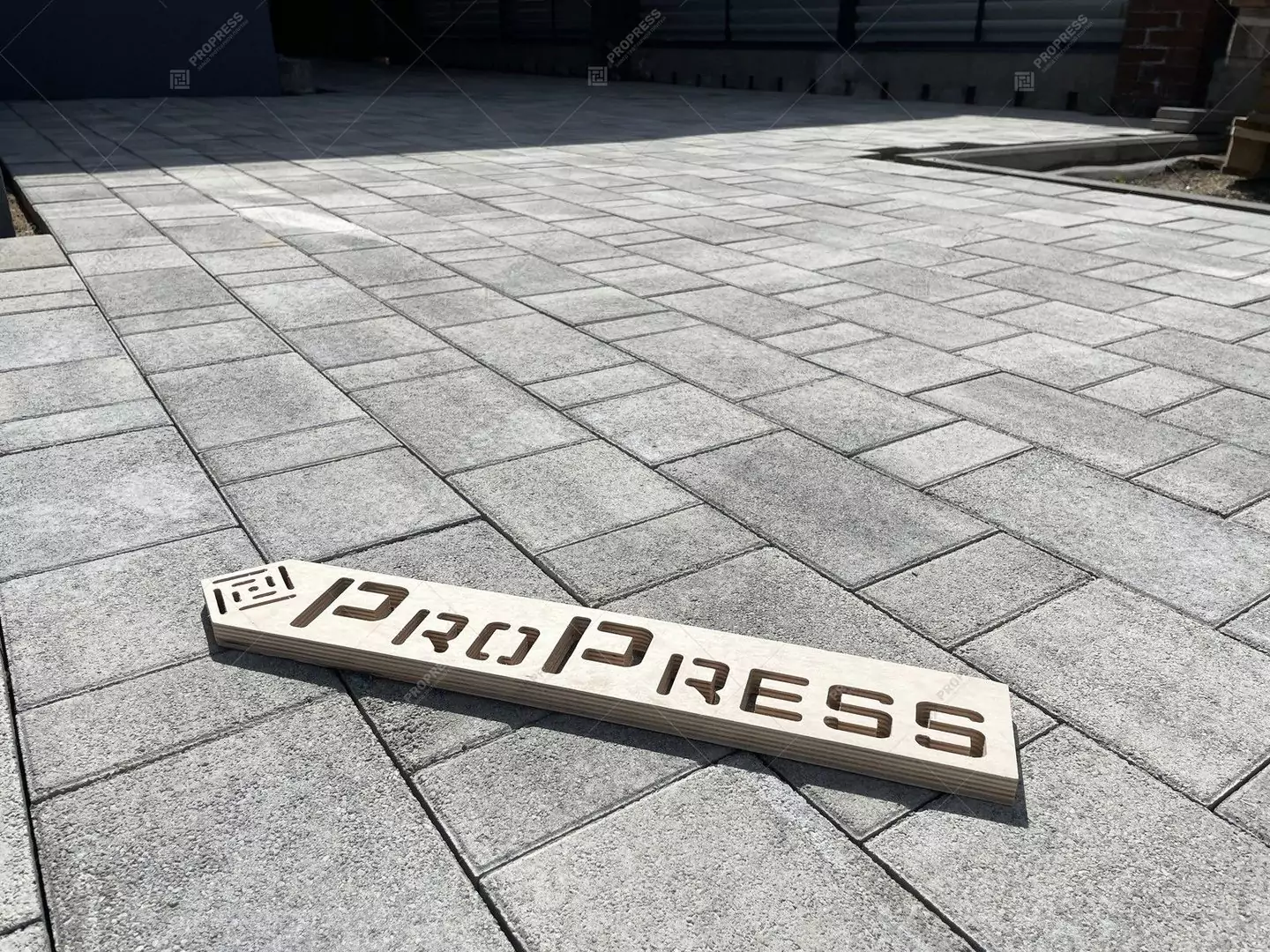 Тротуарная плитка Ландхаус №3 "Серо-белый", фактура гладкий, гранитная, мрамор, высота 40 мм, 60 мм-15